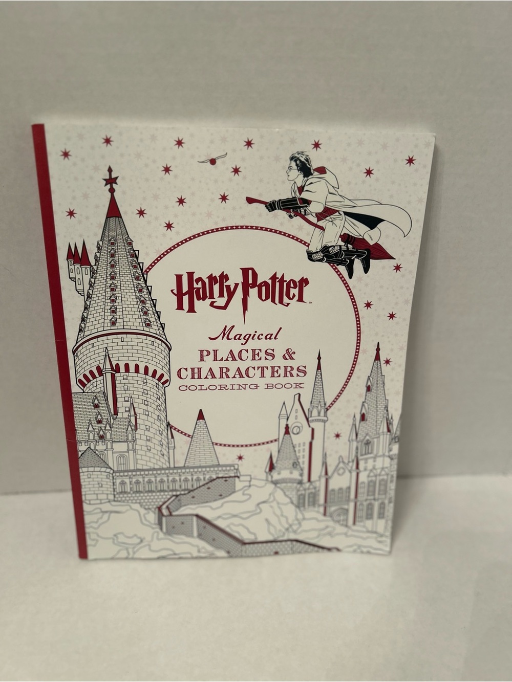 Scholastic Harry Potter Magical Places & Characters Coloring Book - Red & White